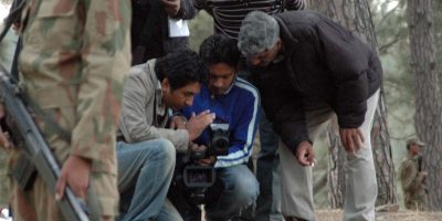 Aamir Yousaf During the shoot of film Ahd e wafa