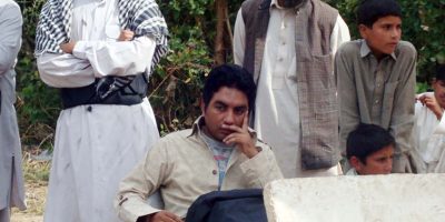 Aamir Yousaf During the shoot of film Ahd e wafa